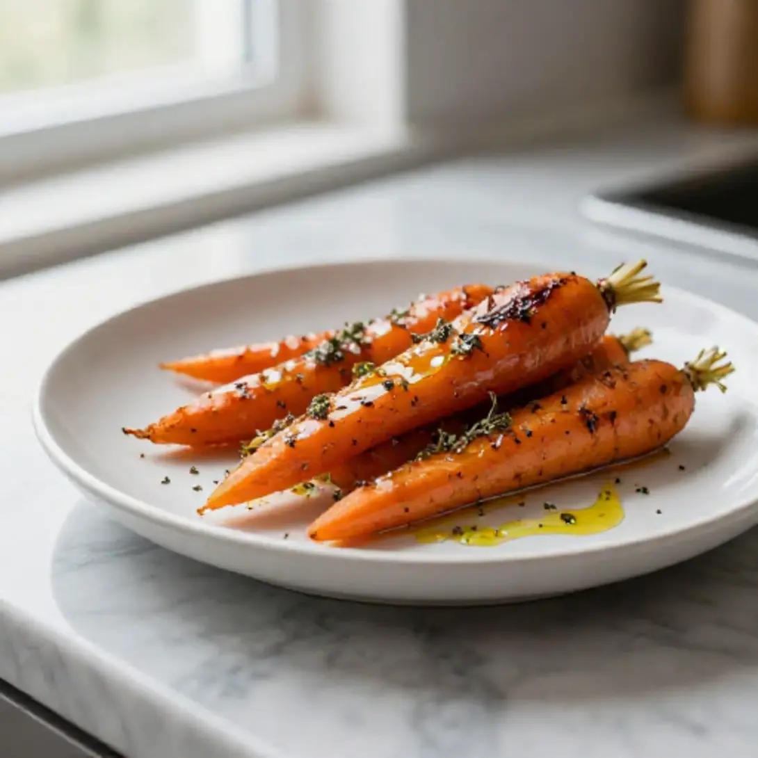 Placuszki owsiane z bananem z Air Fryer ułożone na stole.