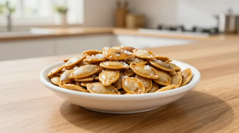 Prażone nasiona dyni w air fryer Smaczne prażone nasiona dyni przygotowane w air fryerze.