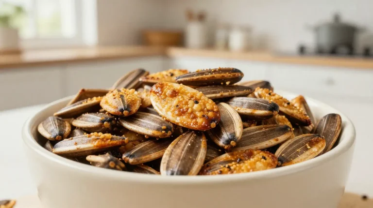 Pyszne prażone nasiona słonecznika przygotowane w Air Fryer.