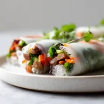 prazynki z papieru ryzowego z air fryer smakowicie chrupiące