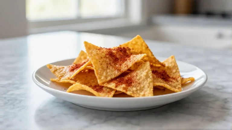 Pyzy z mięsem z Air Fryer na talerzu gotowe do podania