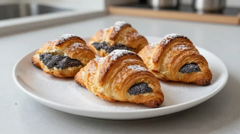 Pyszne rogale marcińskie wypiekane w Air Fryer, z orzechowym nadzieniem.