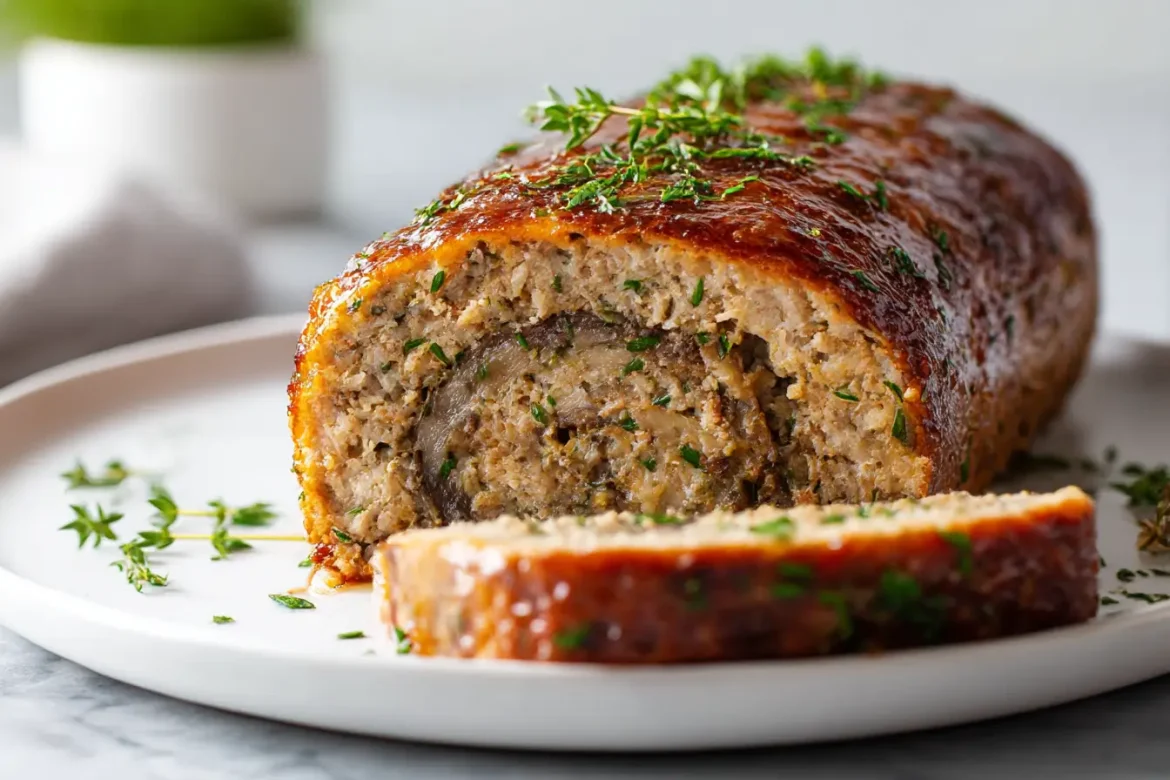 Rolada z pieczarkami z Air Fryer to pyszna propozycja na obiad.