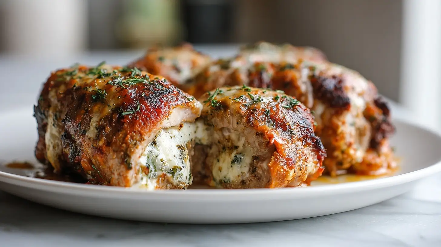 Roladki schabowe z mozzarellą z Air Fryer