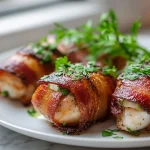 Roladki z piersi kurczaka w boczku z air fryer