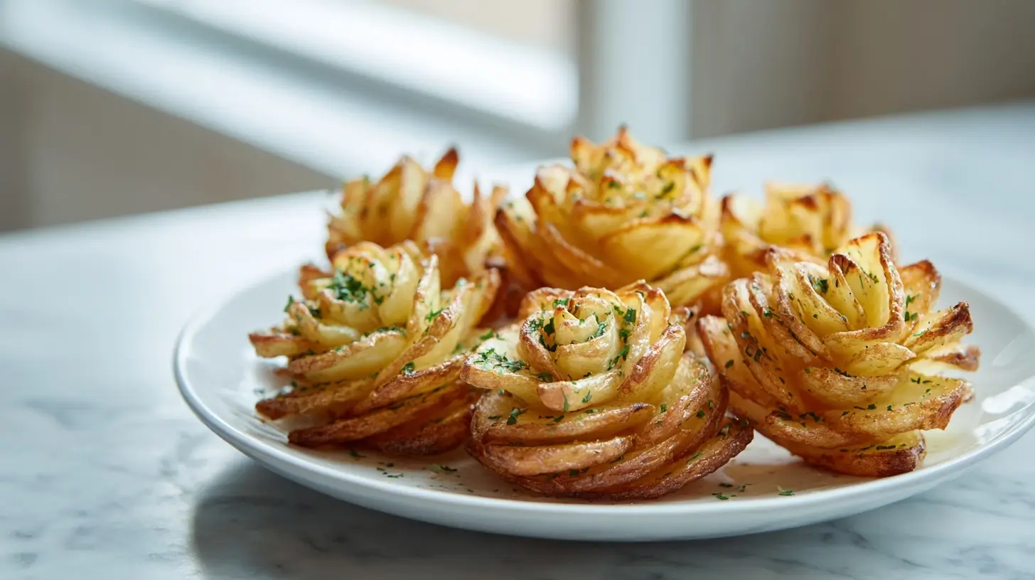 Różane frytki z ziemniaków z Air Fryer