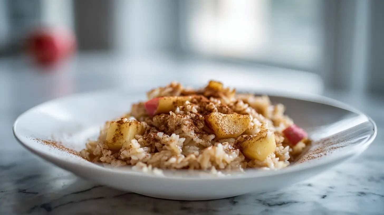 Ryż pieczony z jabłkiem z Air Fryer