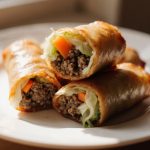 Sajgonki z Air Fryer na talerzu