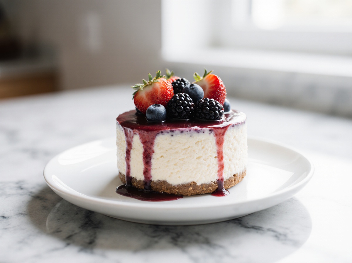 Sernik z serków skyr skyr wiejski z Air Fryer