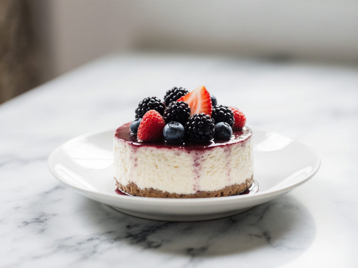 Pyszny sernik z serków skyr skyr wiejski z Air Fryer