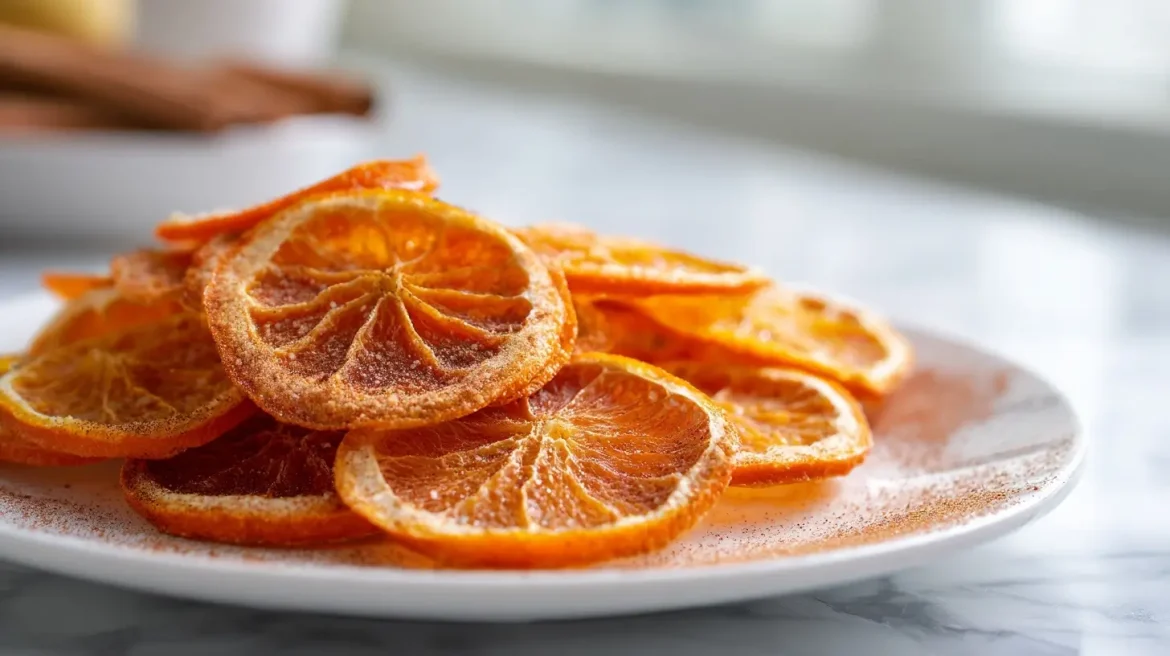 Suszone pomarańcze z Air Fryer