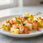 Szaszłyki z krewetkami i ananasem z Air Fryer