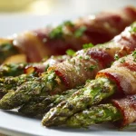 Szparagi zawiniete w boczek z air fryer, idealne na każdy posiłek.