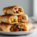 Szybka pizza z Air Fryera na złocistym cieście z dodatkami.