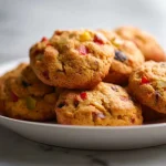 Szybkie ciastka z owocami z Air Fryer na talerzu