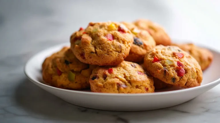 Szybkie ciastka z owocami z Air Fryer na talerzu