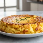 Tortilla hiszpańska z Air Fryer na talerzu.
