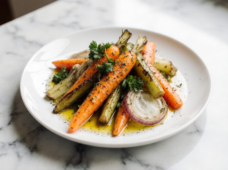 Pyszne warzywa pieczone na rosol w air fryerze.