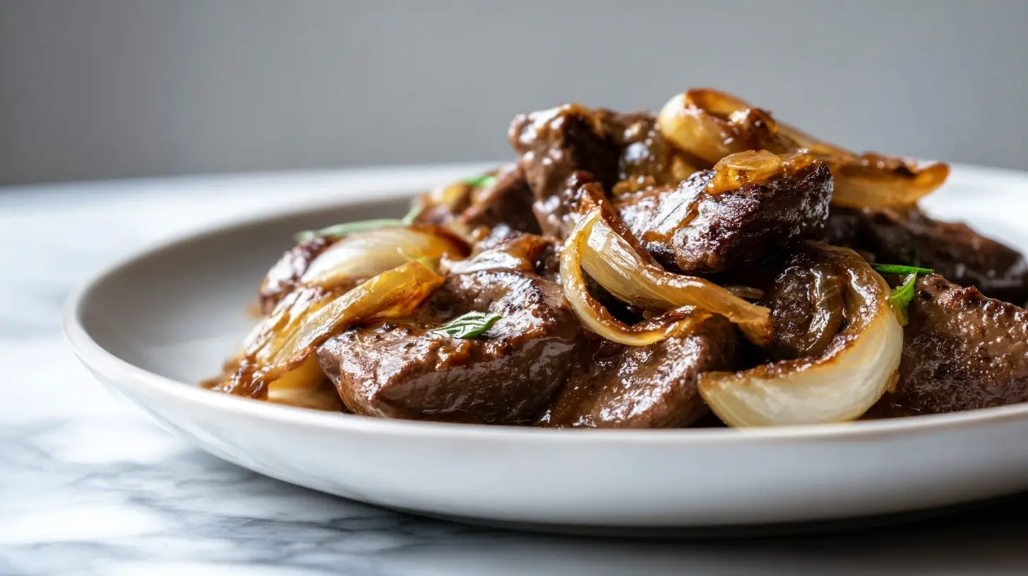 Wątróbka z cebulką z Air Fryer