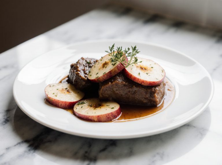 watrobka z jablkiem z air fryer