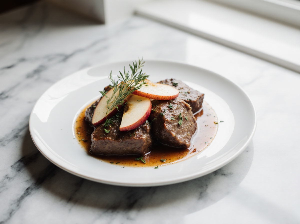 watrobka z jablkiem z air fryer