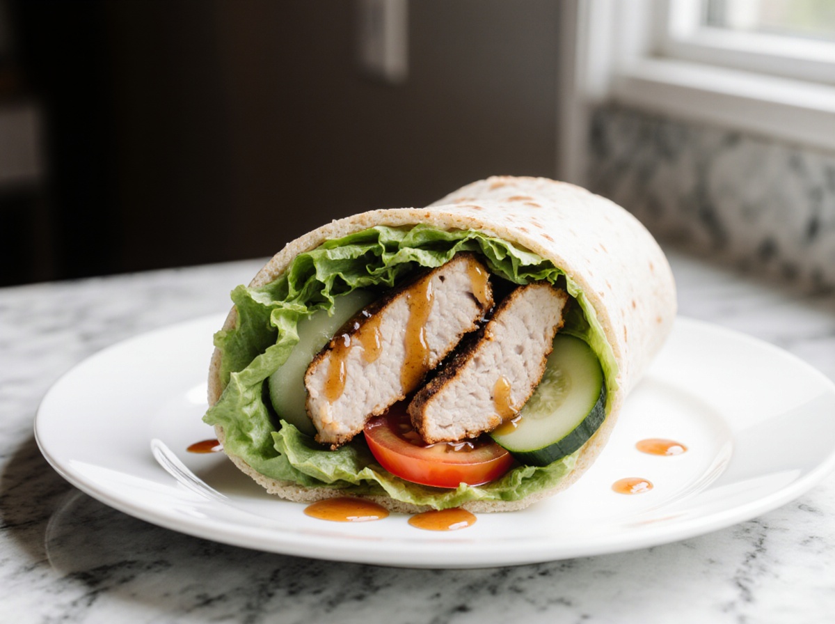 wrapy z kurczakiem z air fryer