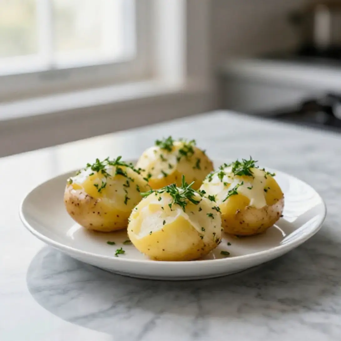 Ziemniaki w mundurkach faszerowane twarogiem z Air Fryer